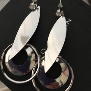 Final Price ♥️
 New Silver Circle Dangle Earrings